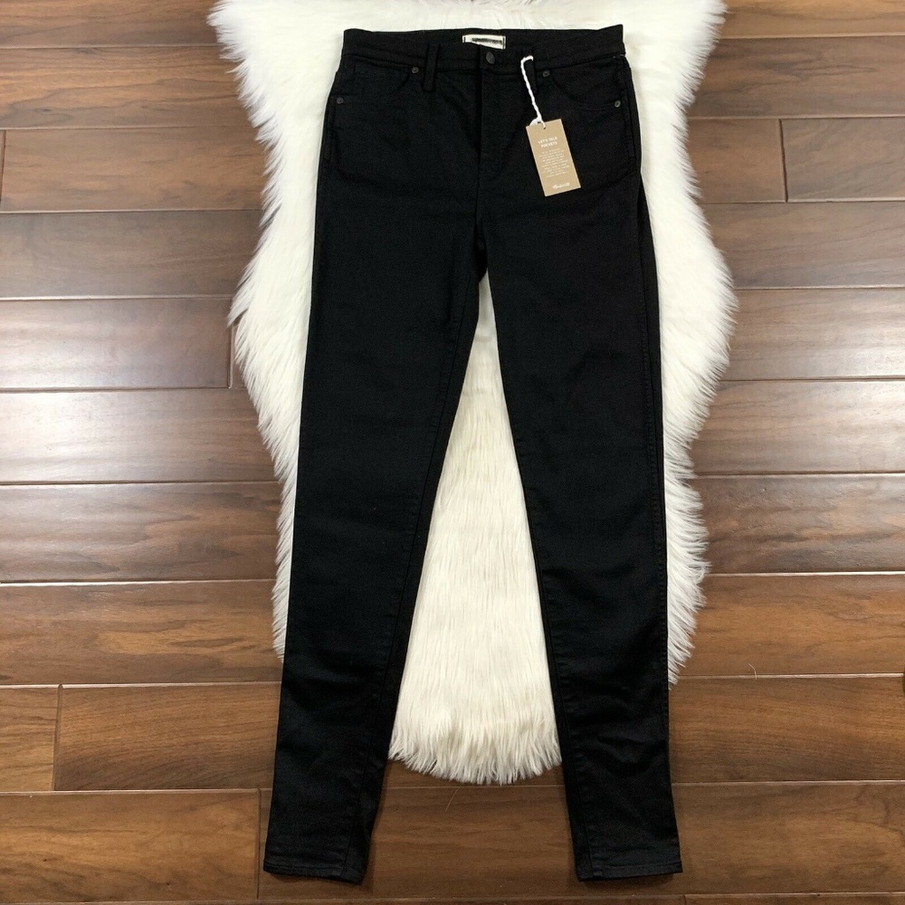 Madewell Black 10” High Rise Skinny Jeans